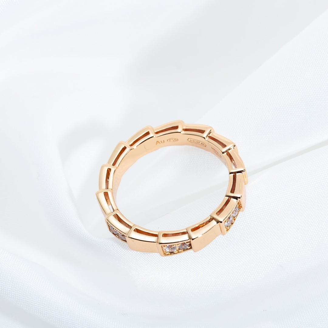 [TOPON]SERPENTI RING PINK GOLD  3MM