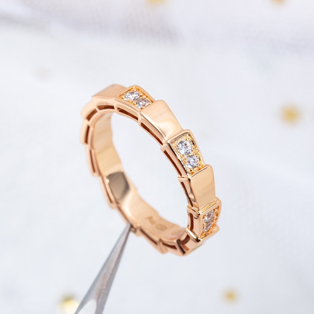 [TOPON]SERPENTI RING PINK GOLD  3MM