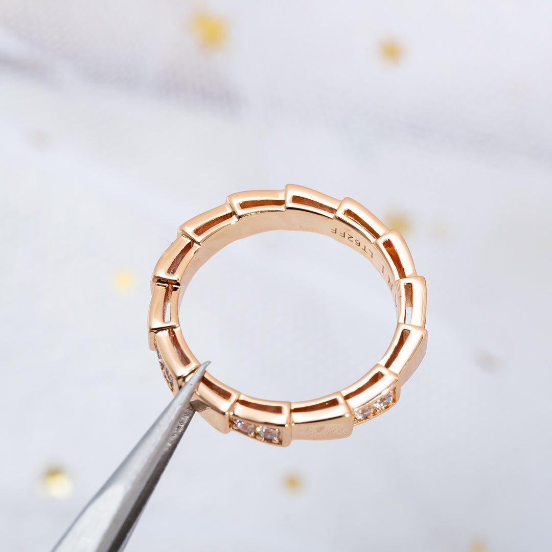 [TOPON]SERPENTI RING PINK GOLD  3MM