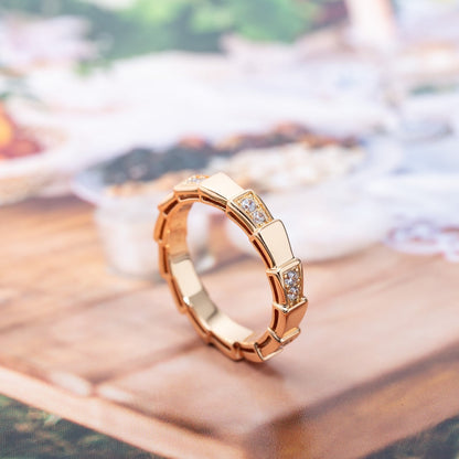 [TOPON]SERPENTI RING PINK GOLD  3MM