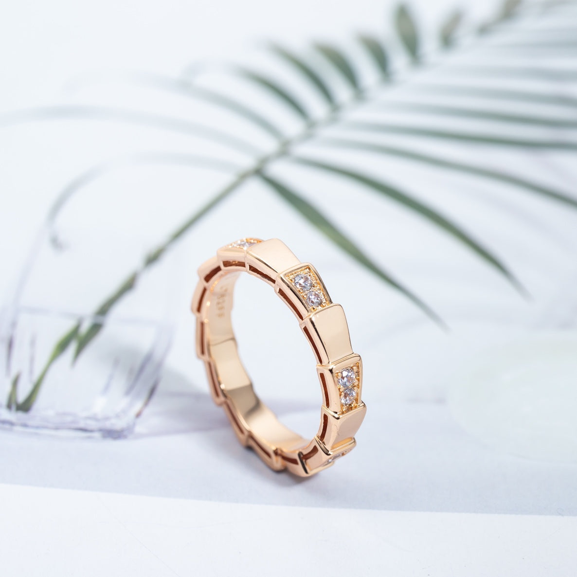 [TOPON]SERPENTI RING PINK GOLD  3MM