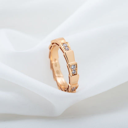 [TOPON]SERPENTI RING PINK GOLD  3MM