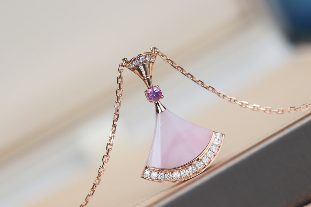 [TOPON]DREAM NECKLACE PINK MOP DIAMOND