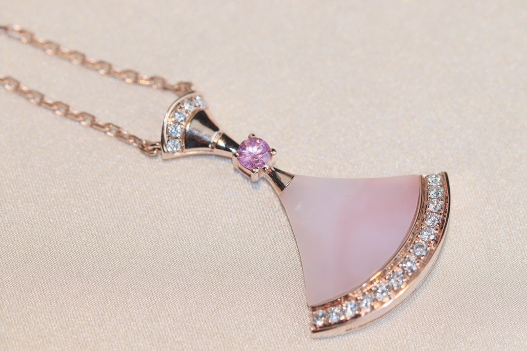 [TOPON]DREAM NECKLACE PINK MOP DIAMOND