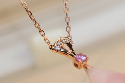 [TOPON]DREAM NECKLACE PINK MOP DIAMOND