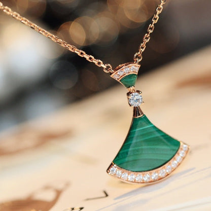 [TOPON]DREAM NECKLACE MALACHITE DIAMOND