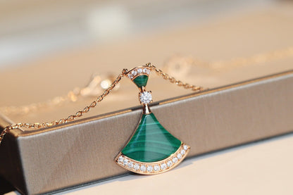 [TOPON]DREAM NECKLACE MALACHITE DIAMOND