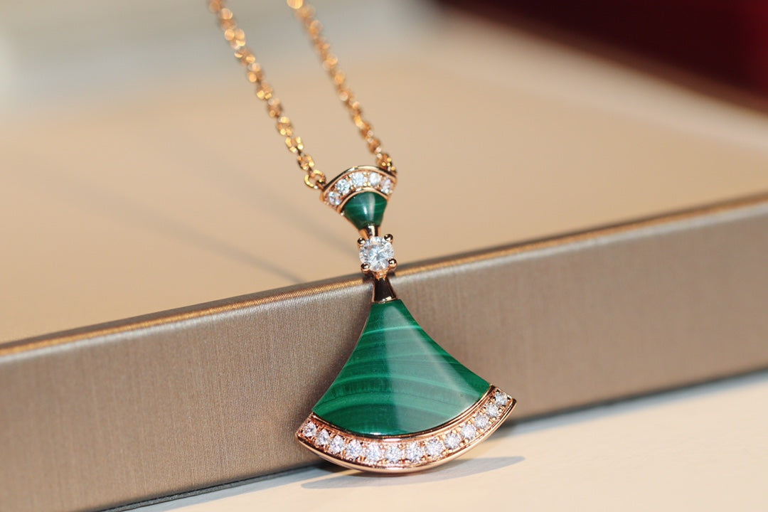 [TOPON]DREAM NECKLACE MALACHITE DIAMOND