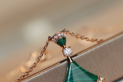 [TOPON]DREAM NECKLACE MALACHITE DIAMOND