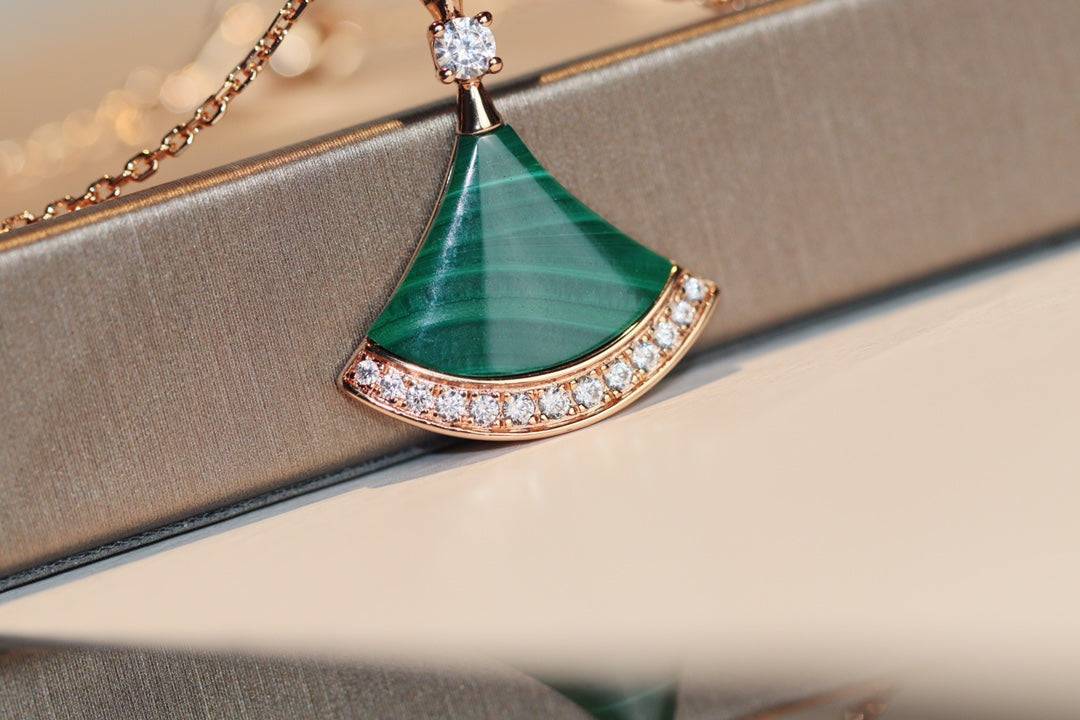 [TOPON]DREAM NECKLACE MALACHITE DIAMOND