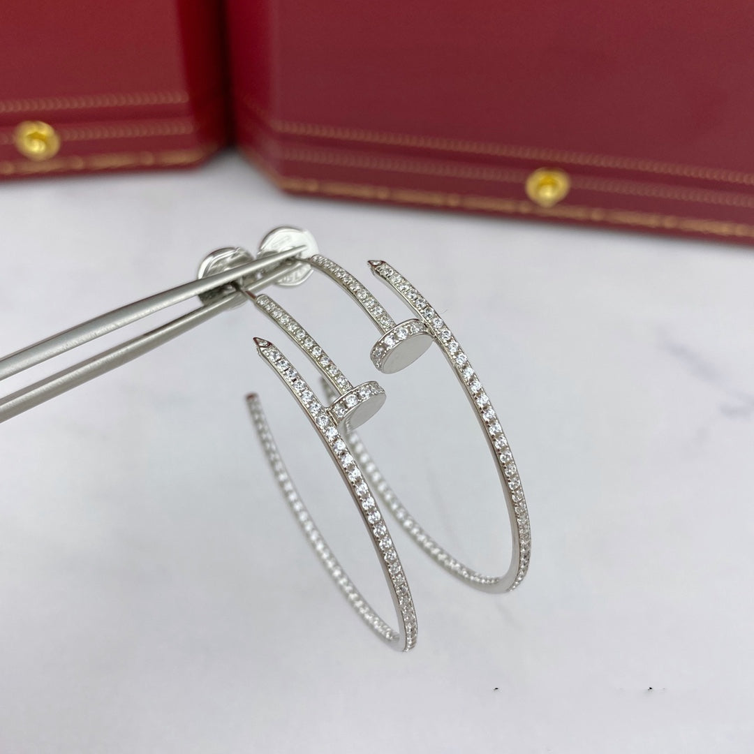 [TOPON]JUSTE EARRINGS FULL DIAMONDS 1.8MM