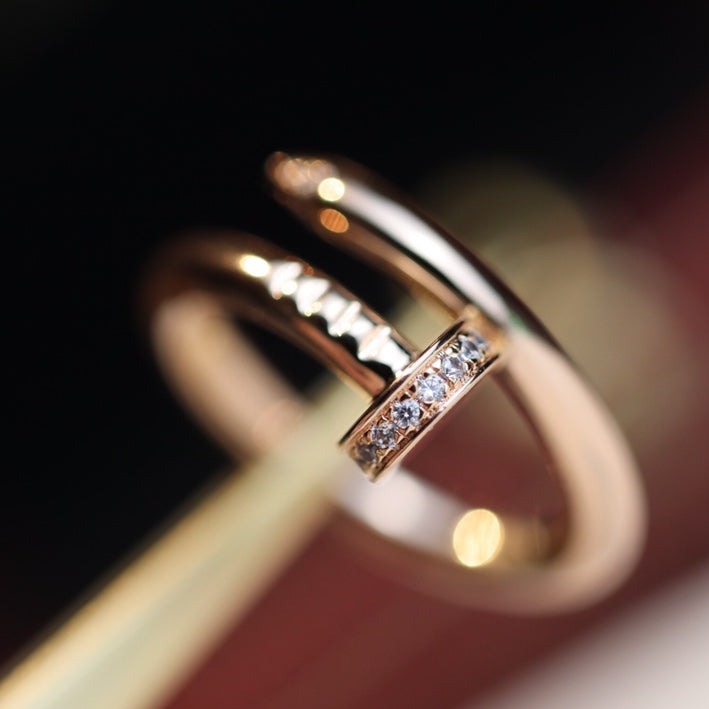 [TOPON]JUSTE RING 2.65MM PINK GOLD DIAMOND