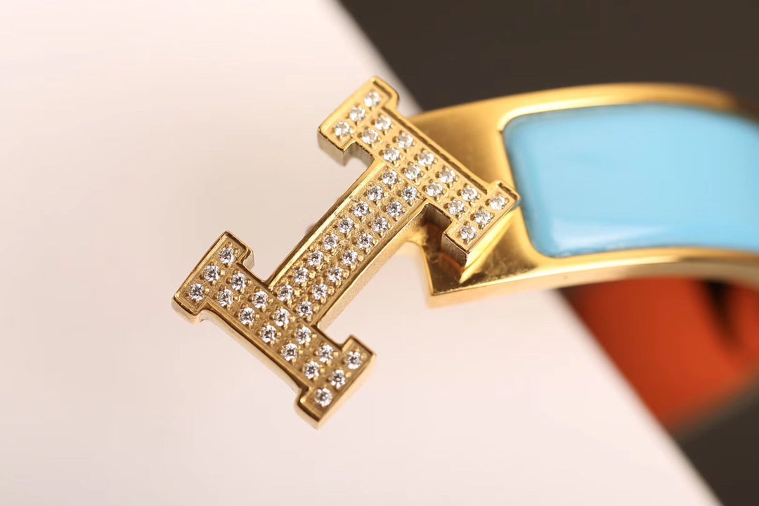 [TOPON]H CLOUD BLUE BRACELET GOLD DIAMOND