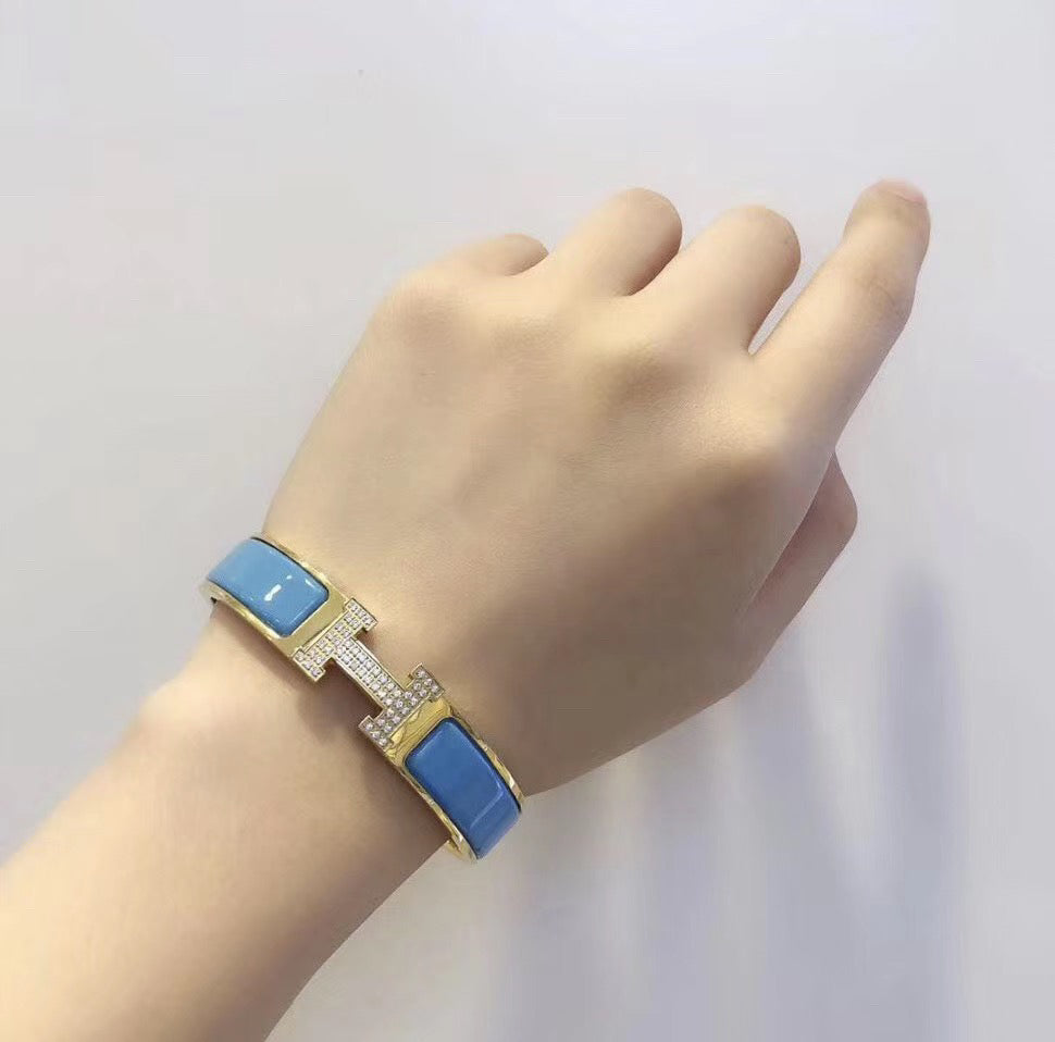 [TOPON]H CLOUD BLUE BRACELET GOLD DIAMOND