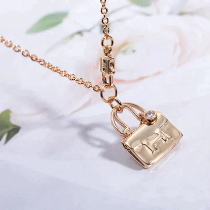 [TOPON]AMULETTE PEDANT ROSE GOLD NECKLACE