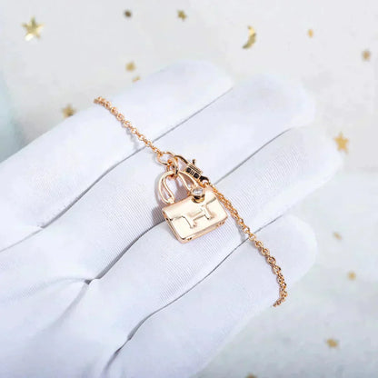 [TOPON]AMULETTE PEDANT ROSE GOLD NECKLACE