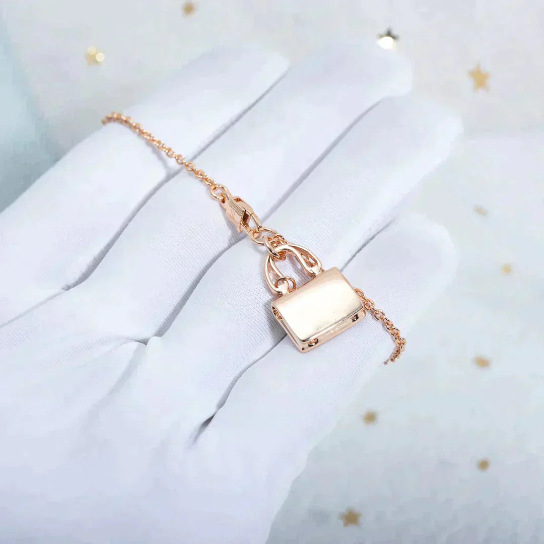 [TOPON]AMULETTE PEDANT ROSE GOLD NECKLACE