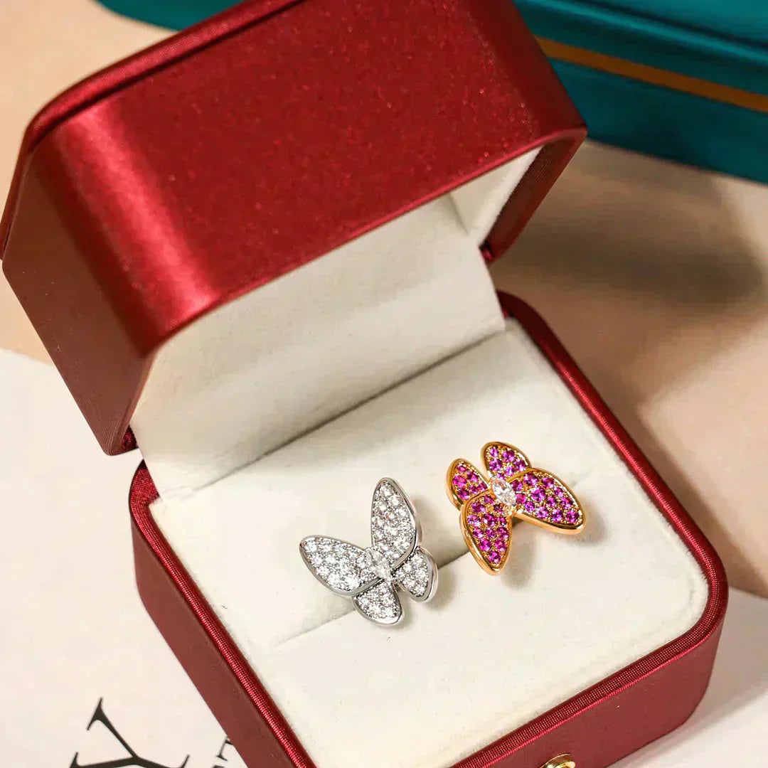 [TOPON]TWIN BUTTERFLY DIAMOND RING