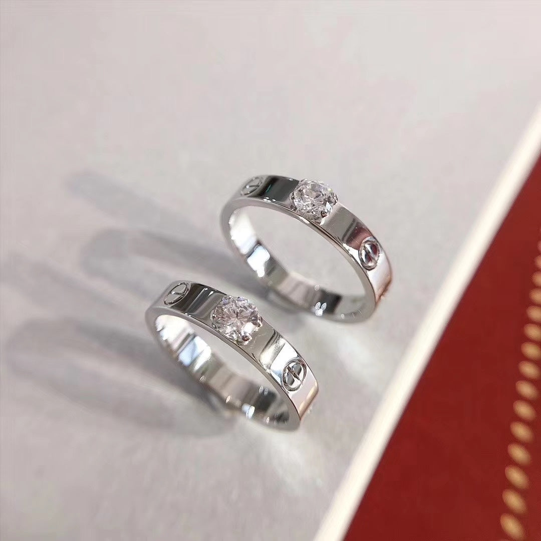 [TOPON]LOVE RING 3.6MM 1 BIG DIAMOND