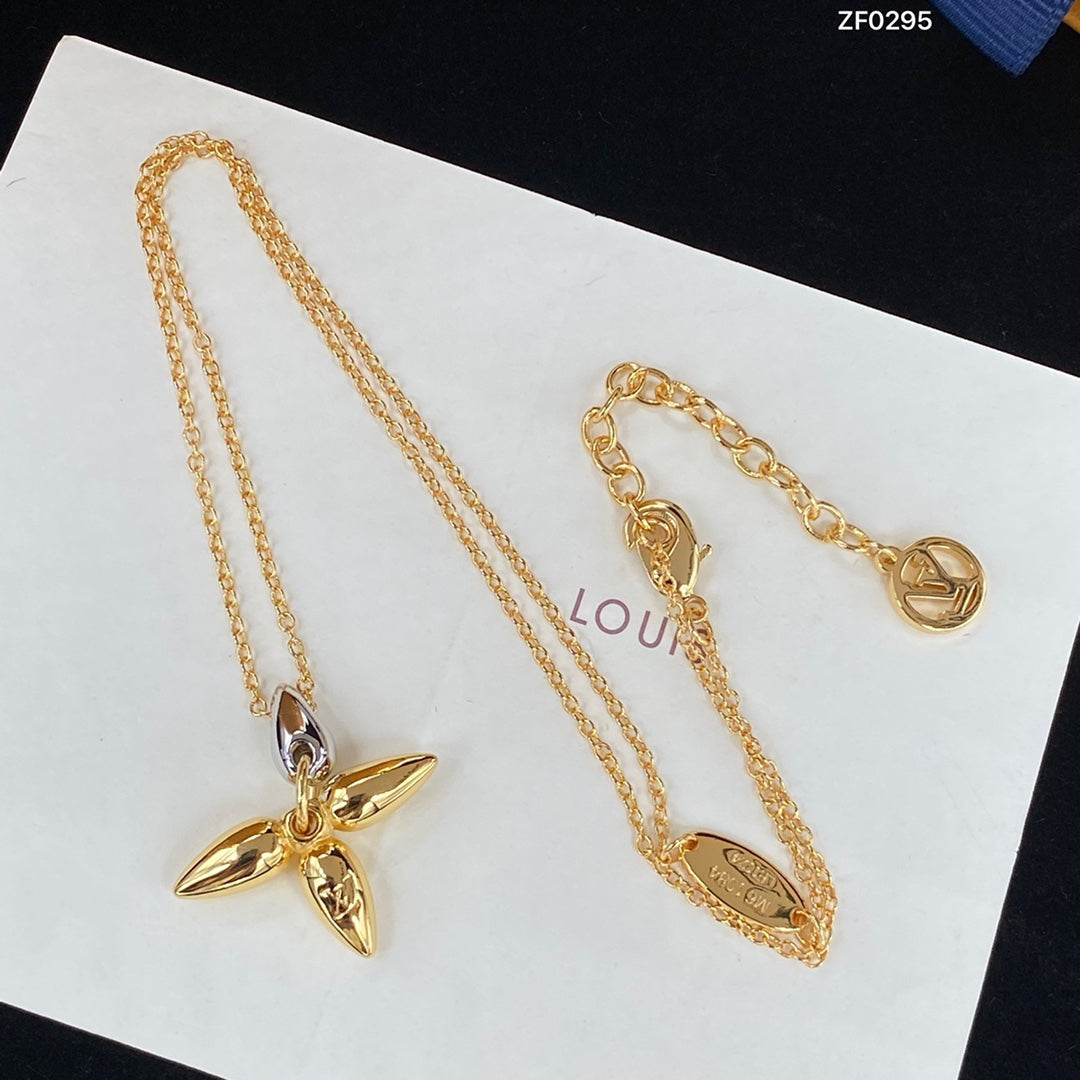 [TOPON]LOUISETTE PEDANT GOLD NECKLACE