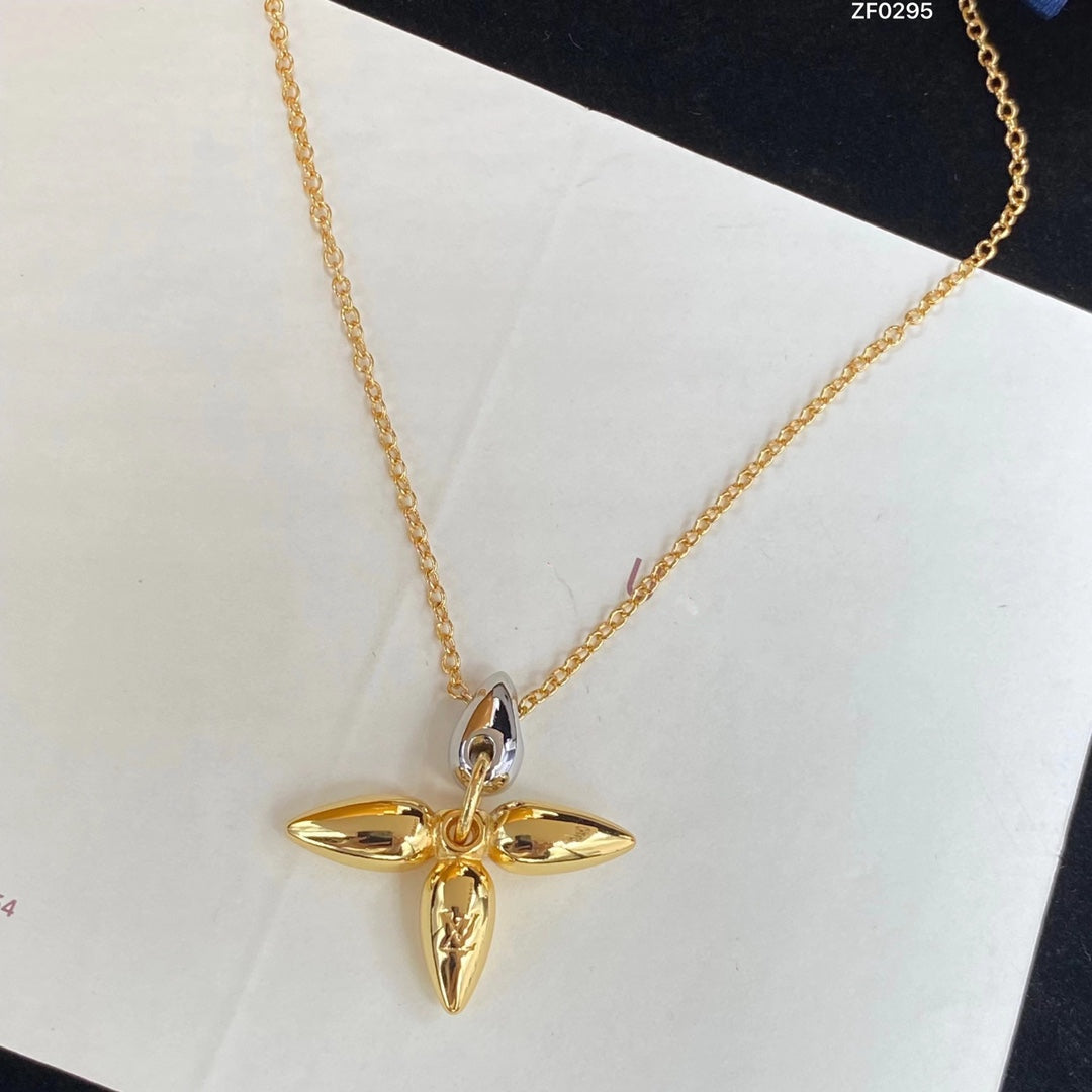 [TOPON]LOUISETTE PEDANT GOLD NECKLACE