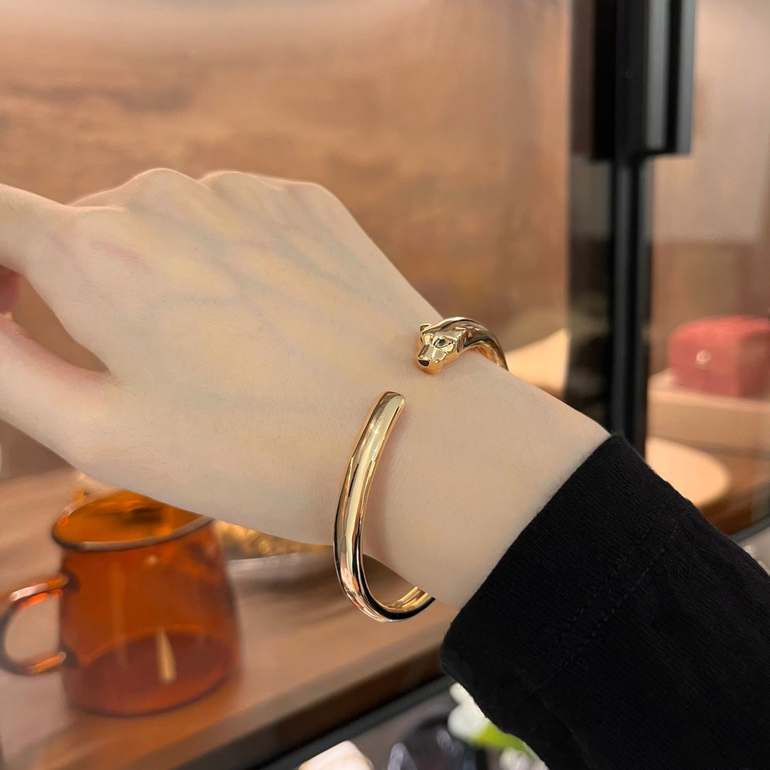 [TOPON]PANTHERE GOLD OPEN BRACELET