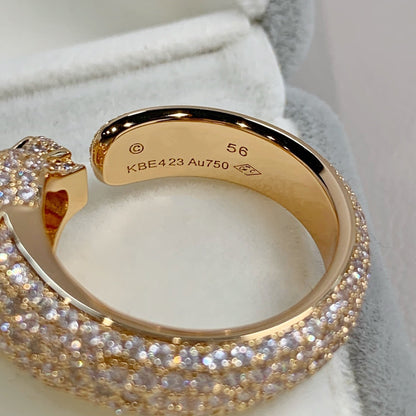 [TOPON]PANTHERE PINK GOLD DIAMOND RING