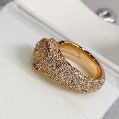 [TOPON]PANTHERE PINK GOLD DIAMOND RING