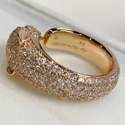 [TOPON]PANTHERE PINK GOLD DIAMOND RING