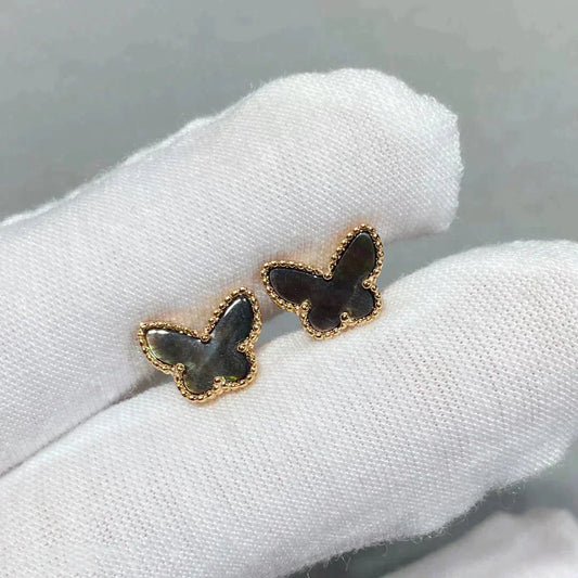 [TOPON]BUTTERFLY DARK MOP  EARRINGS