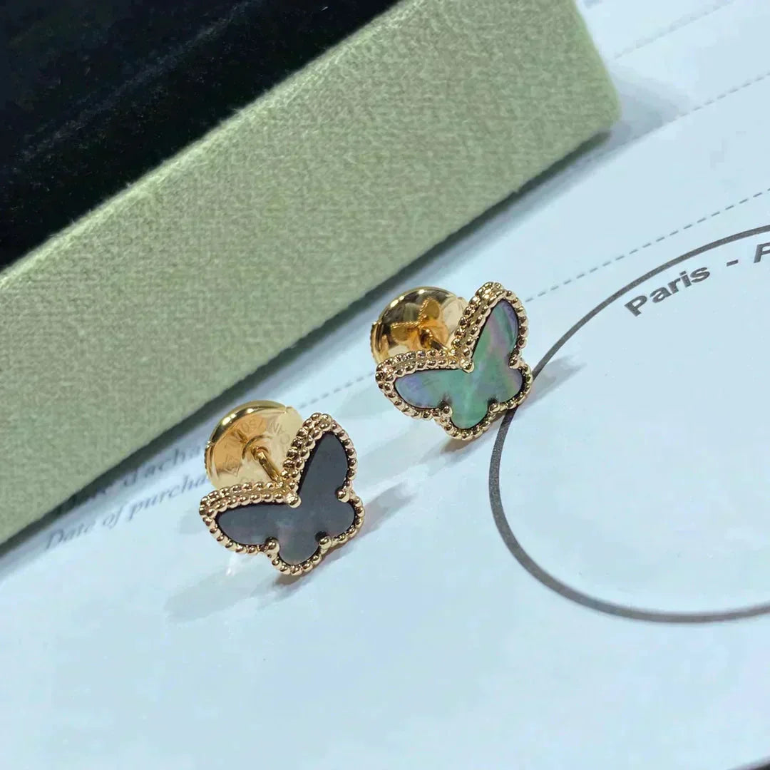 [TOPON]BUTTERFLY DARK MOP  EARRINGS