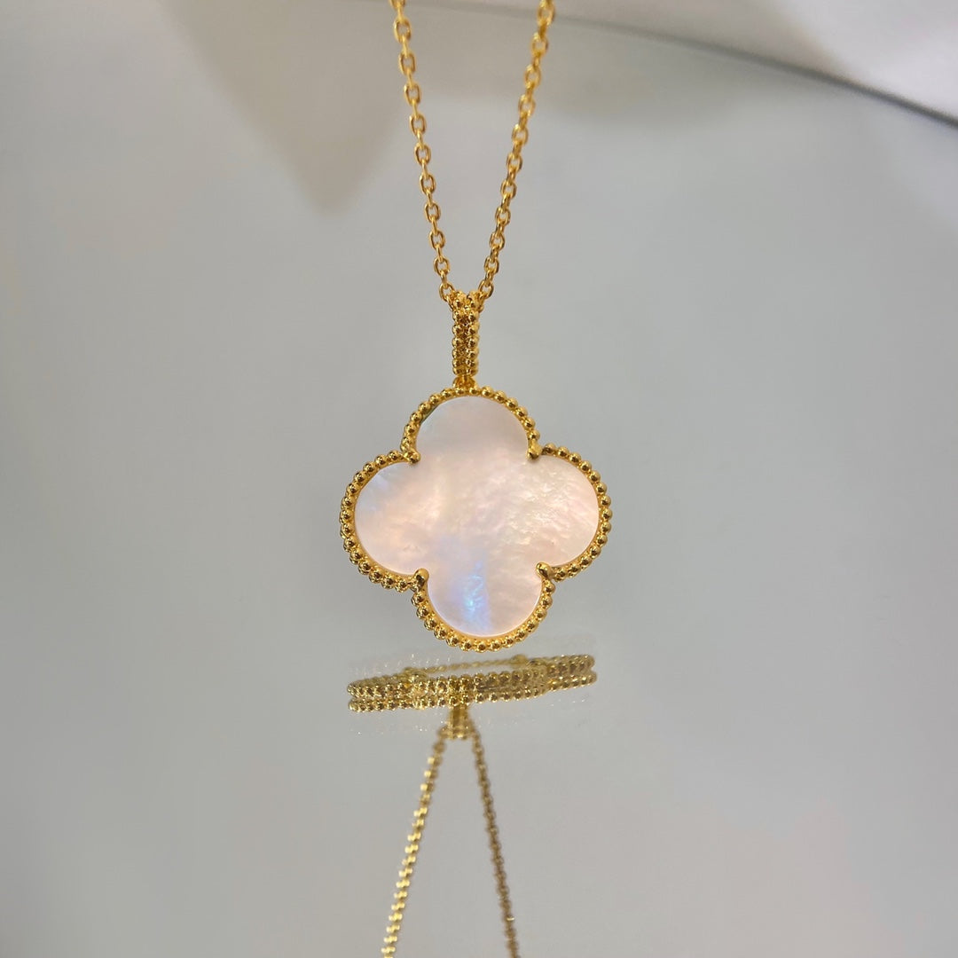 [TOPON]CLOVER 25MM MOP LARGE PENDANT NECKLACE