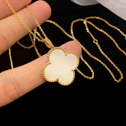 [TOPON]CLOVER 25MM MOP LARGE PENDANT NECKLACE