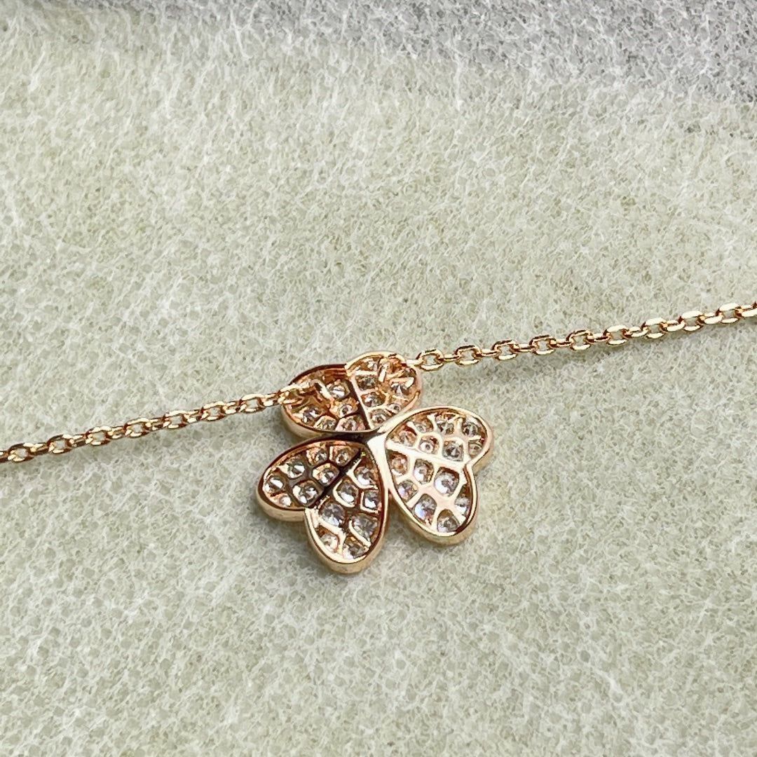 [TOPON]FLOWER DIAMOND NECKLACE