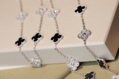 [TOPON]CLOVER 20 MOTIFS ONYX DIAMOND SILVER