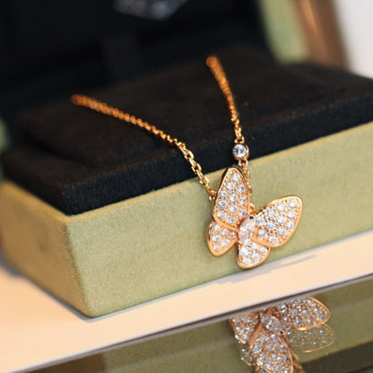 [TOPON]BUTTERFLY DIAMOND NECKLACE