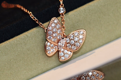 [TOPON]BUTTERFLY DIAMOND NECKLACE