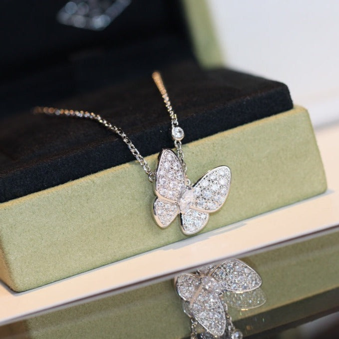 [TOPON]BUTTERFLY DIAMOND NECKLACE