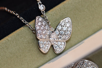 [TOPON]BUTTERFLY DIAMOND NECKLACE