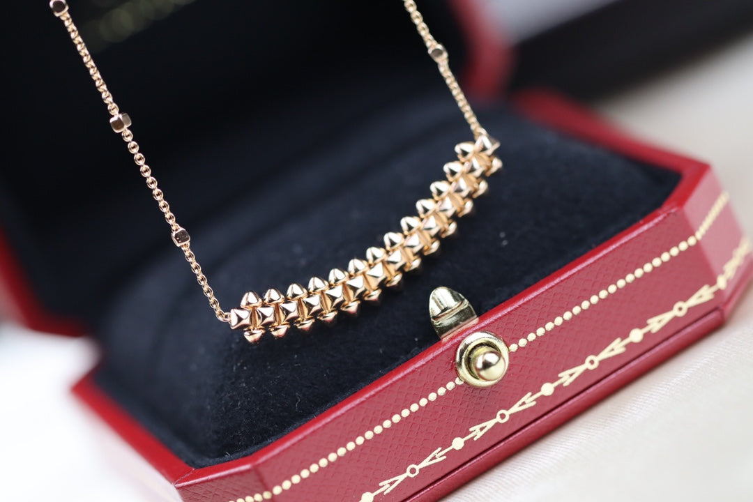 [TOPON]CLASH PINK GOLD NECKLACE