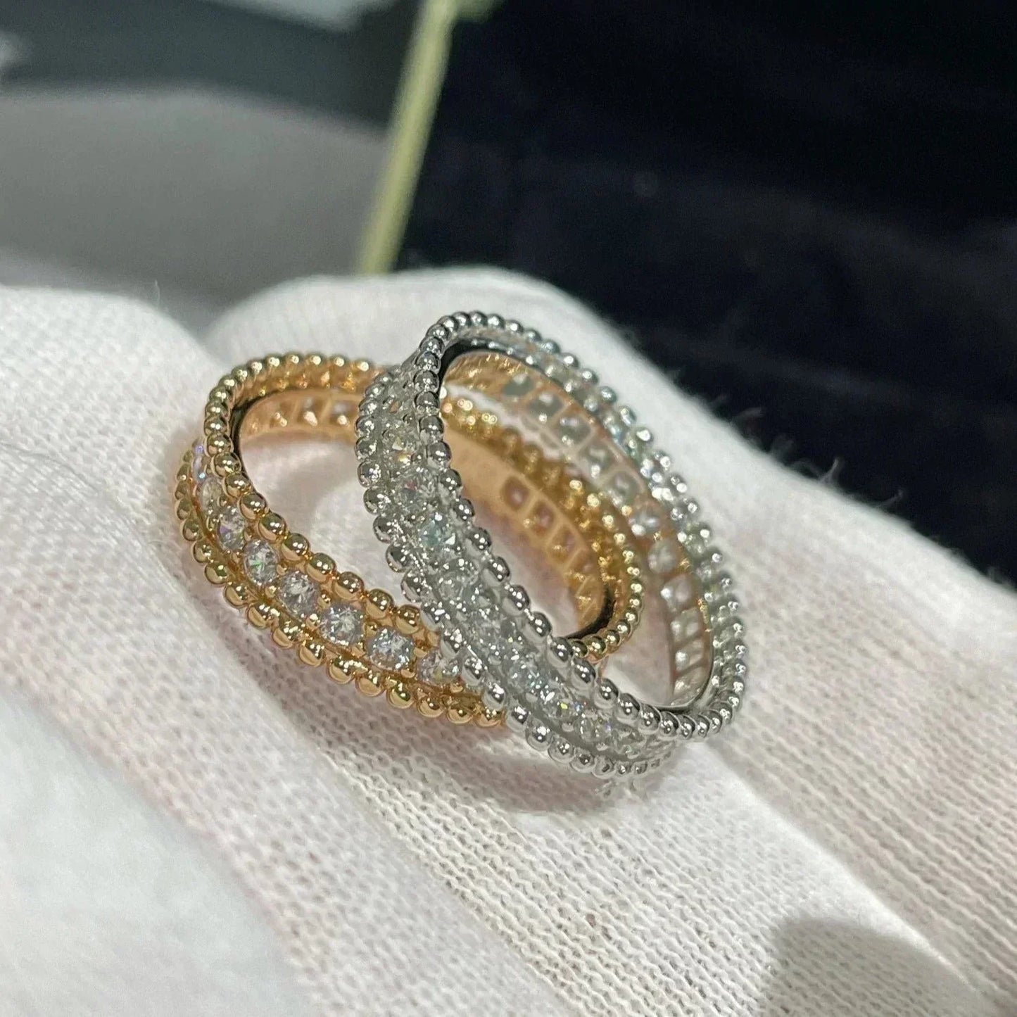 [TOPON]PERLEE DIAMOND ROSE GOLD RING