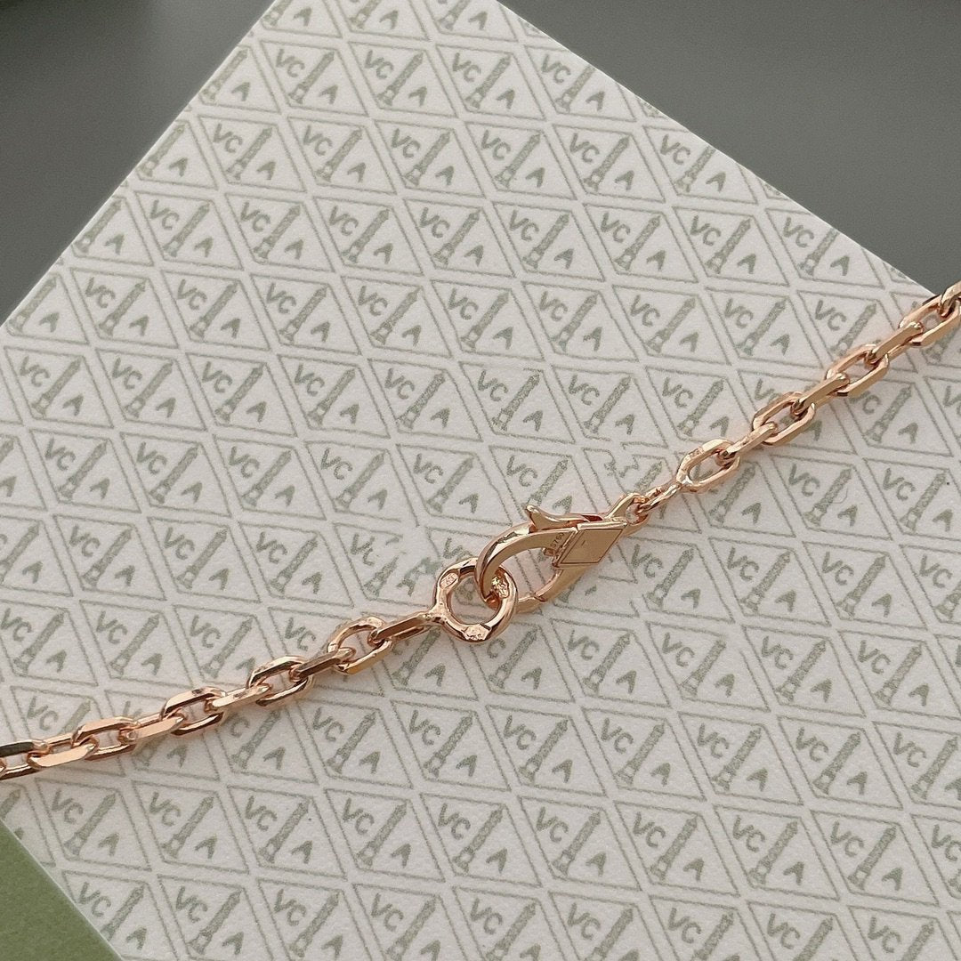 [TOPON]LUCKY SPRING 15 MOTIFS ROSE GOLD NECKLACE