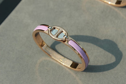 [TOPON]CLIC CHAINE PINK GOLD BRACELET