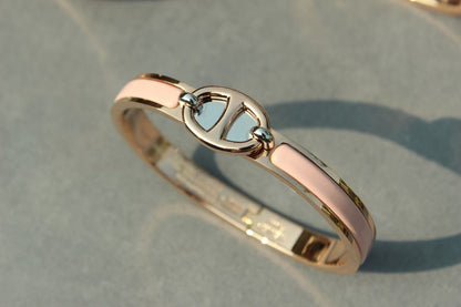 [TOPON]CLIC CHAINE PINK GOLD BRACELET