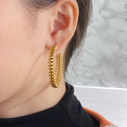 [TOPON]CLASH HOOP EARRINGS