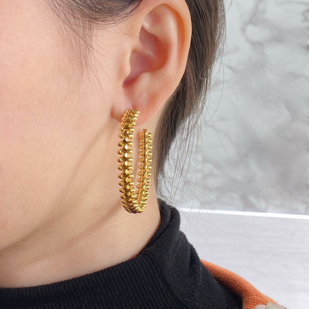 [TOPON]CLASH LARGE HOOP EARRINGS