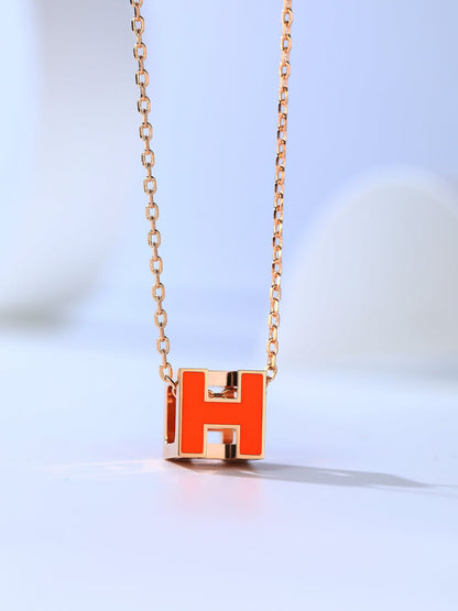 [TOPON]H CAGE PINK GOLD NECKLACE