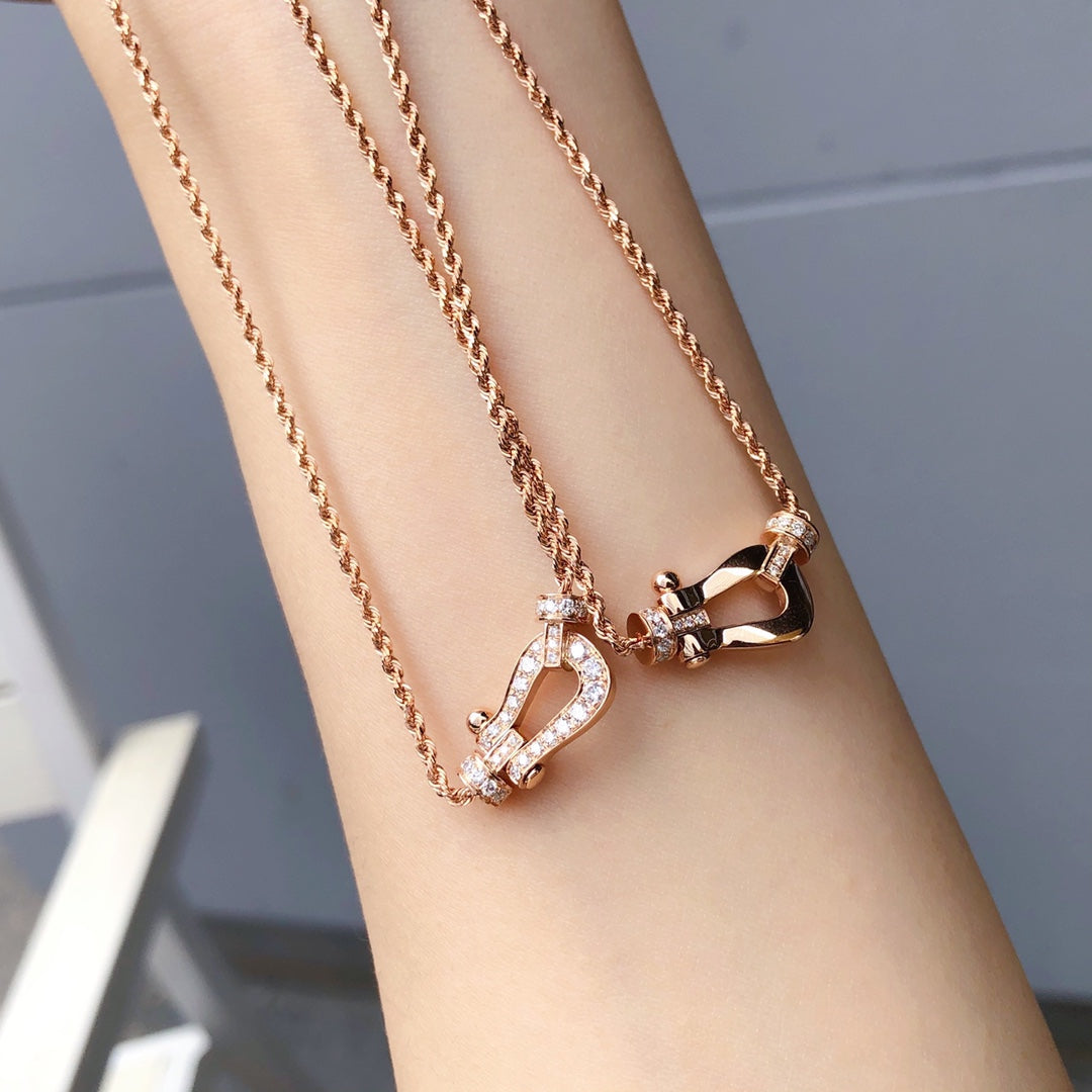 [TOPON]FORCE 10 PINK GOLD DIAMOND NECKLACE