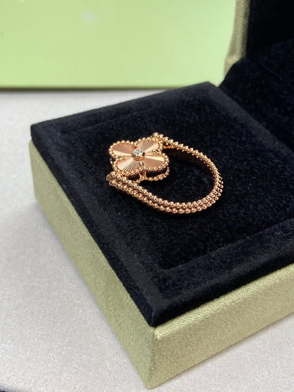 [TOPON]CLOVER RIVERSIBLE ROSE GOLD RING