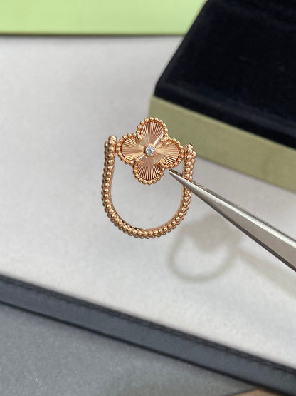 [TOPON]CLOVER RIVERSIBLE ROSE GOLD RING